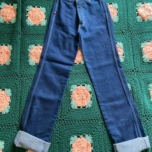 80s VINTAGE HIGH WAIST, STRAIGHT LEG SIZE 0-2